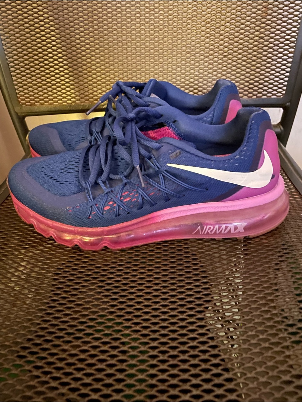 Nike Blue & Pink Air Max Women's Running Sneakers